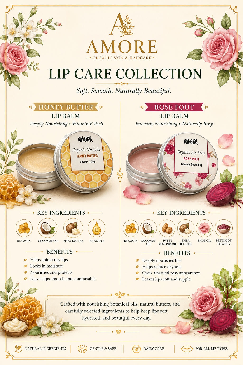 Rose pout Lip balm